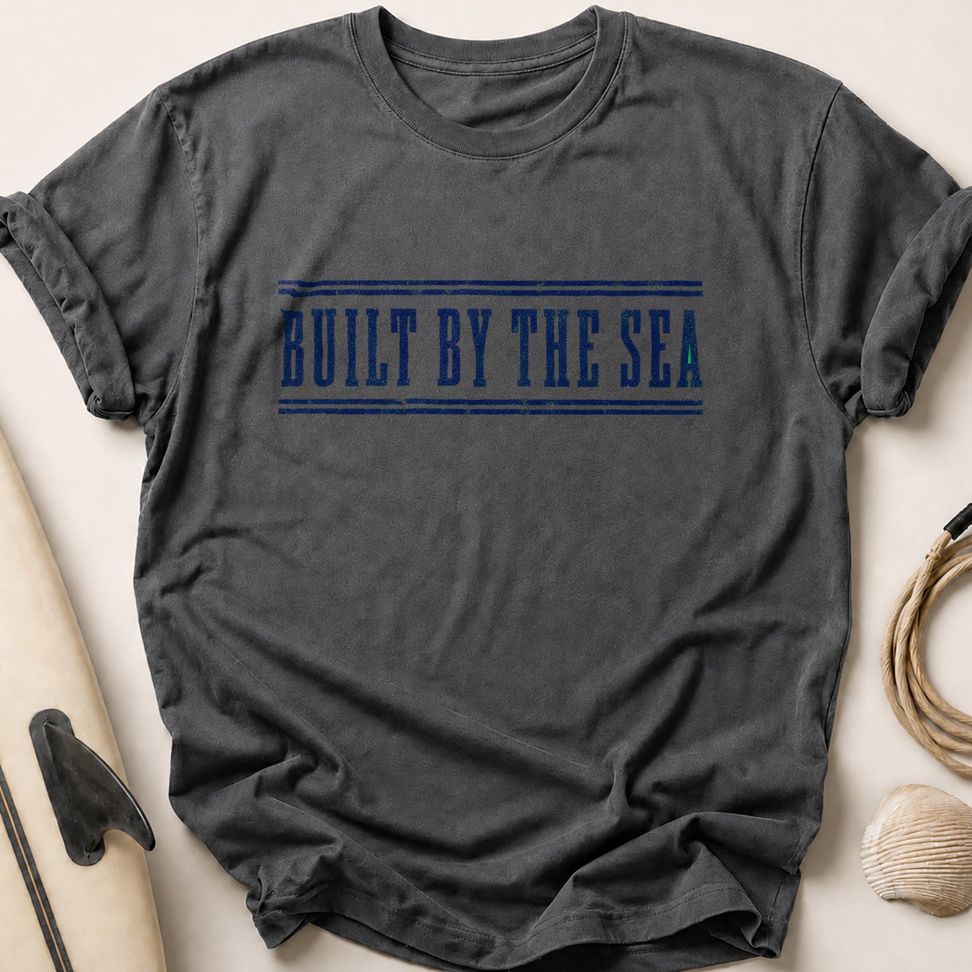 Built By The Sea Tee - Charcoal