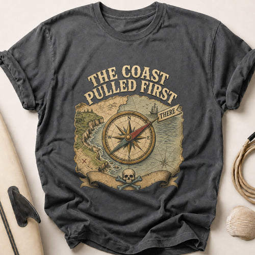 Coast Pulled First Tee - Charcoal