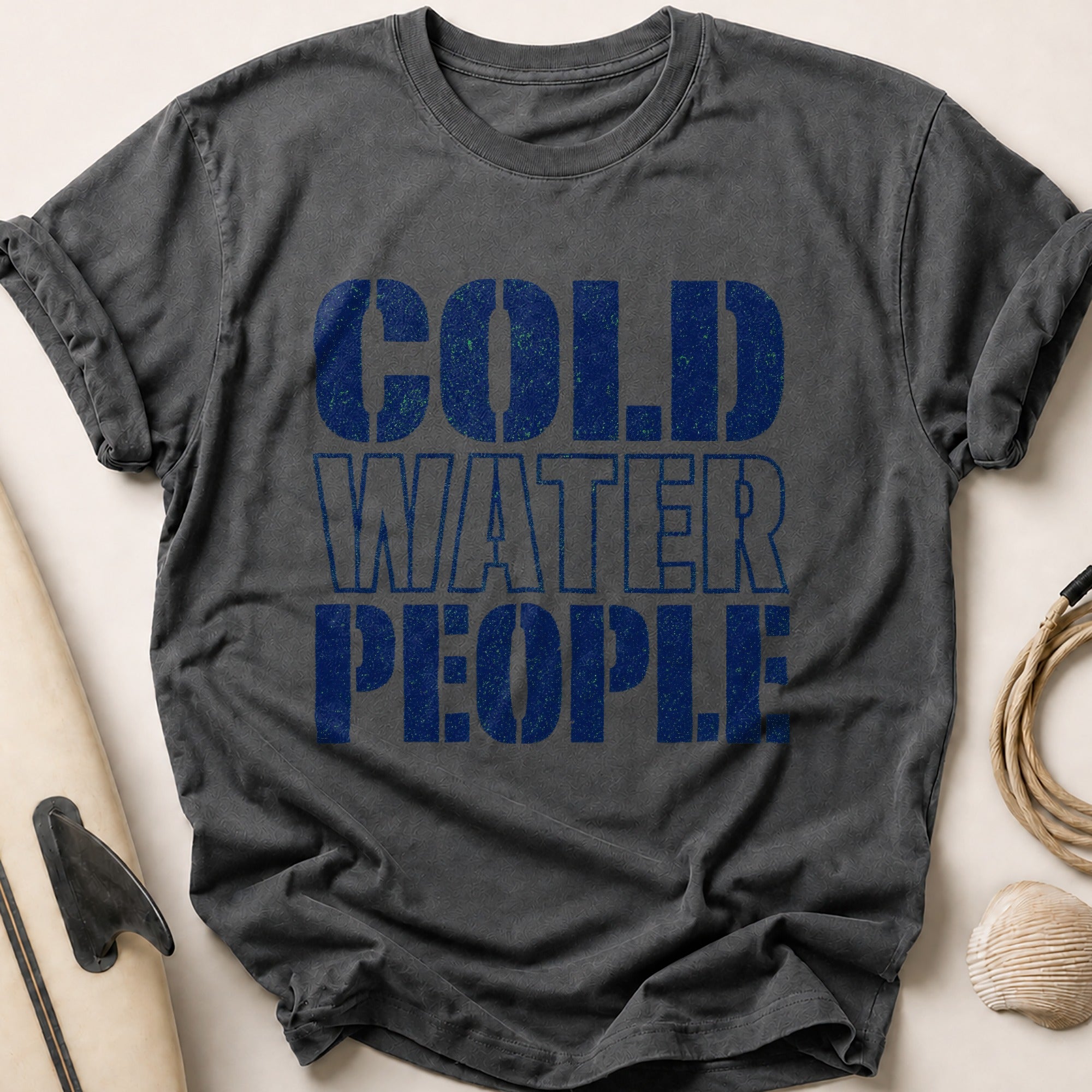 Cold Water People Tee - Charcoal