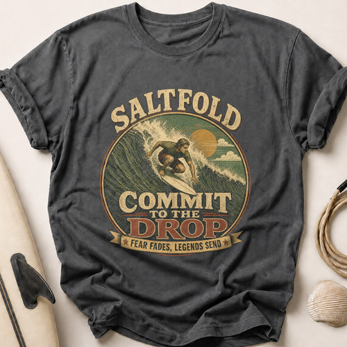 Commit To The Drop Tee - Charcoal