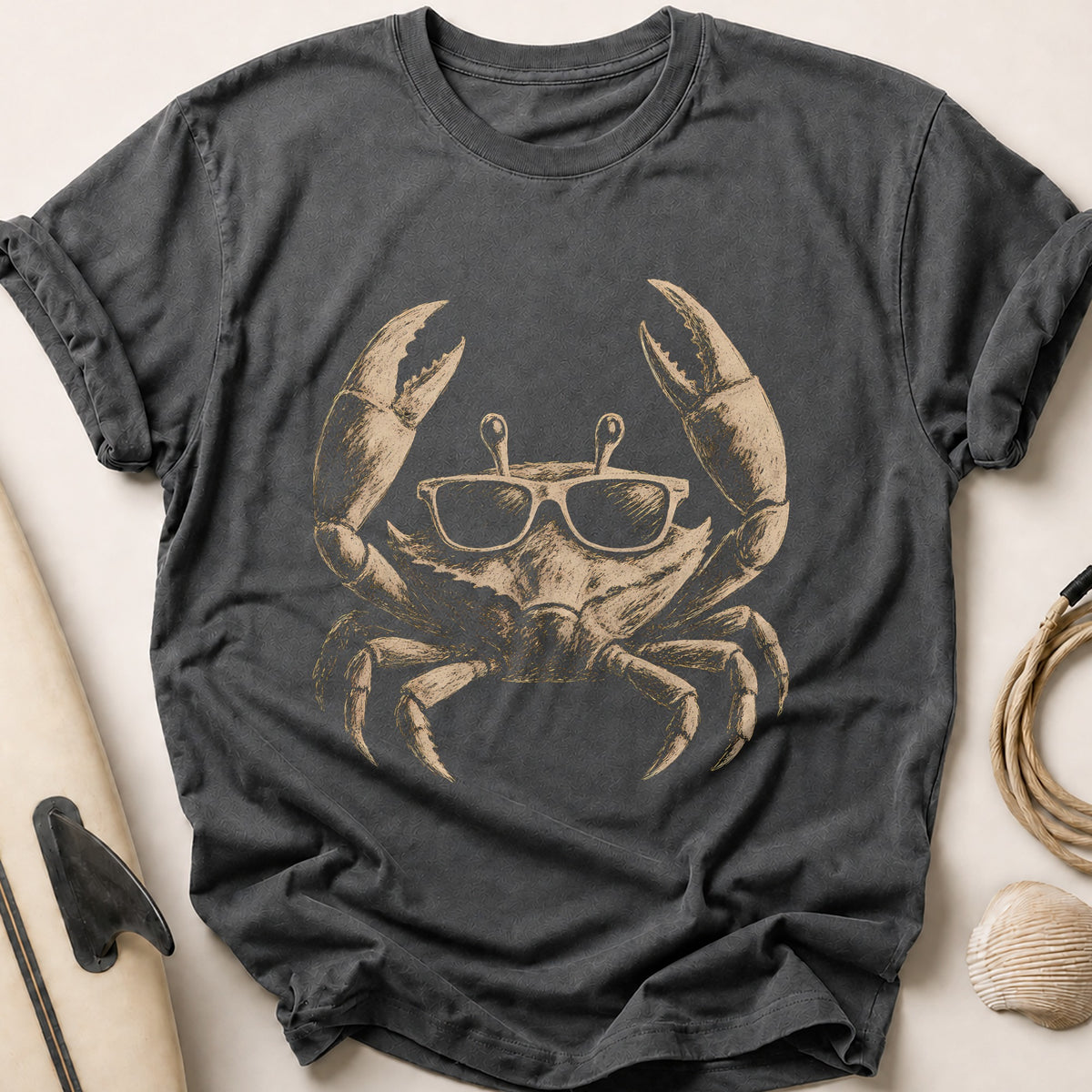 Cool Crustacean Tee - Charcoal