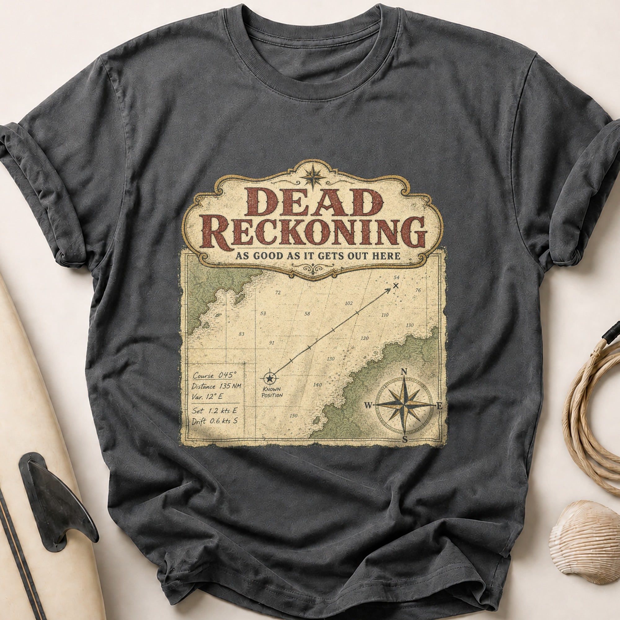 Dead Reckoning Tee - Charcoal