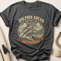 Dolphin Ahead Tee - Charcoal