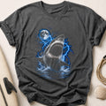 Great White Storm Blue Tee - Charcoal