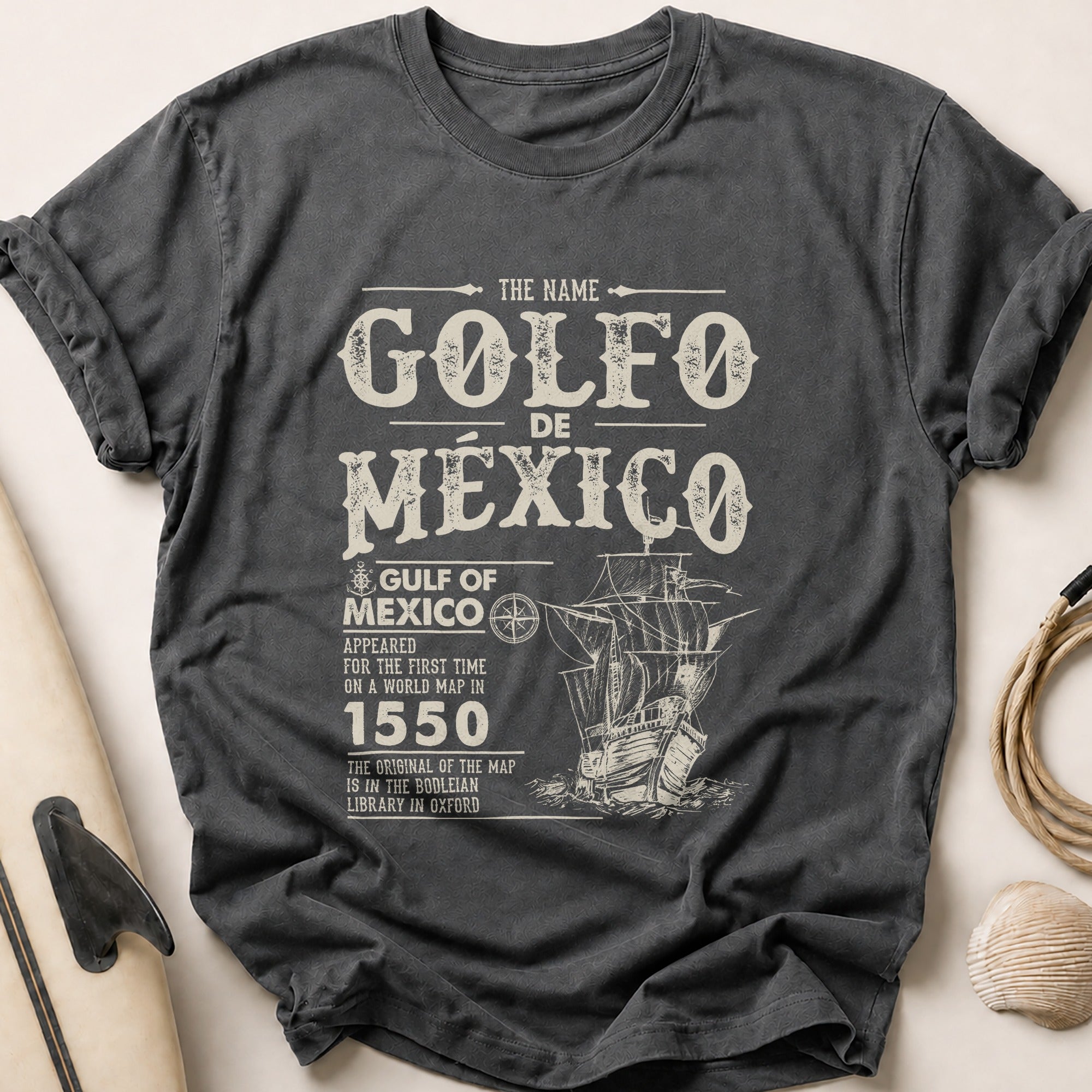 Gulf Of Mexico Tee - Charcoal