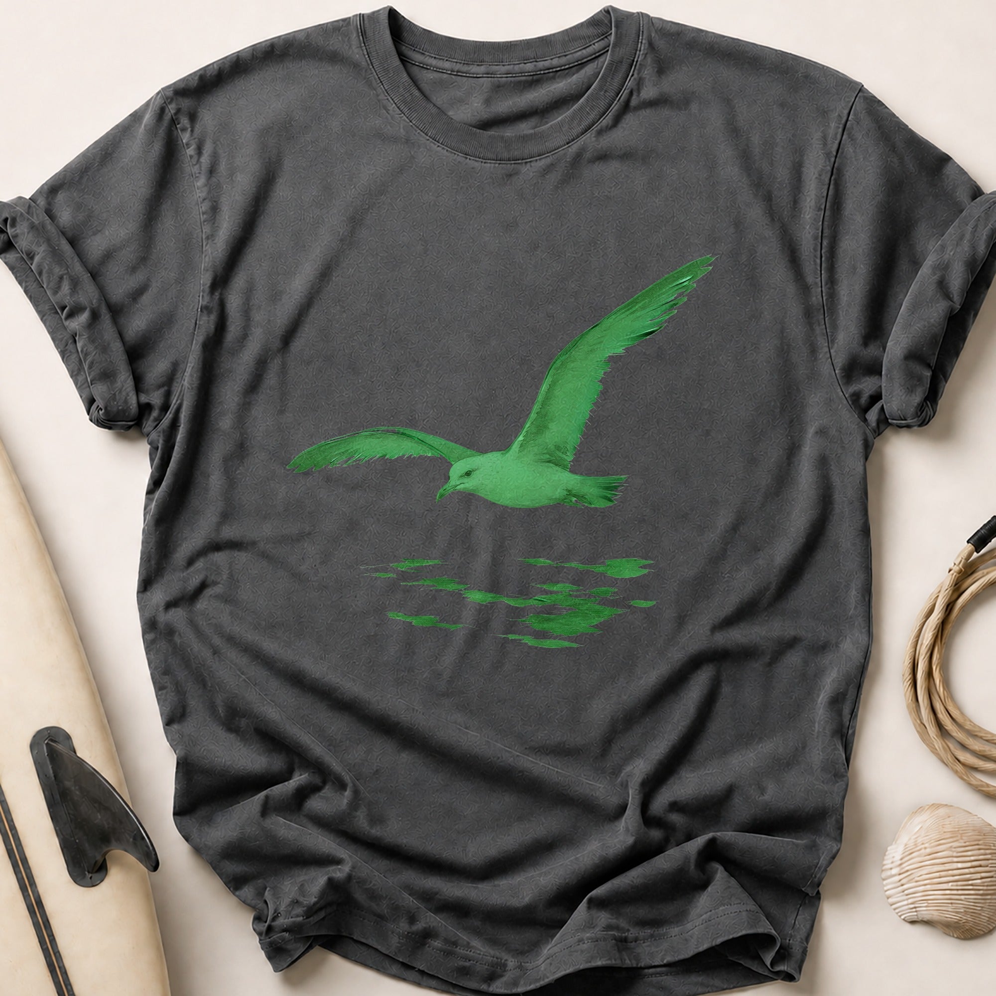 Gull Gliding Tee - Charcoal