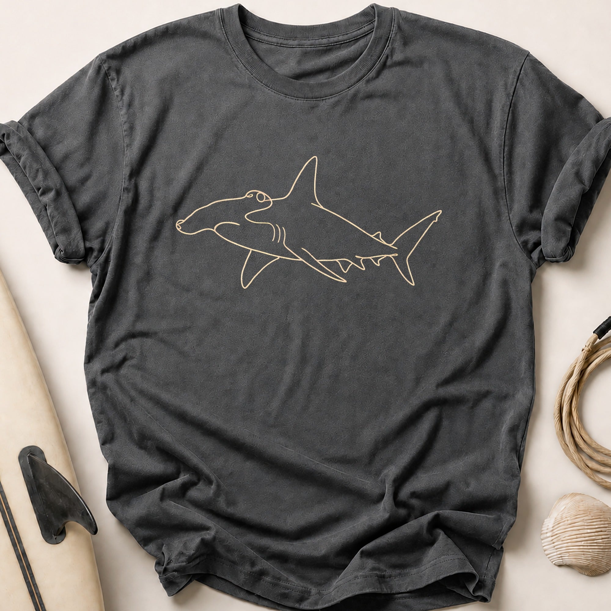 Hammerhead Shark Tee - Charcoal
