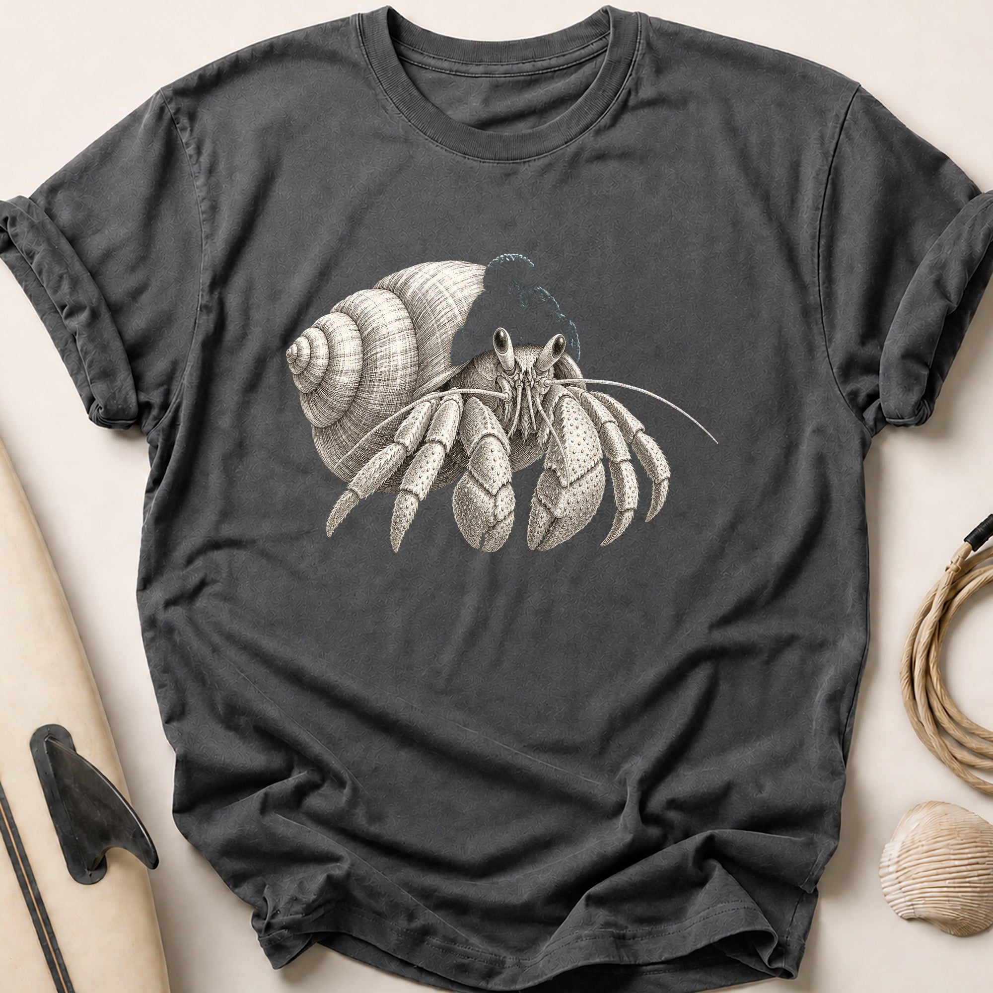 Hermit Crab Tee - Charcoal