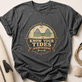 Know Your Tides Tee - Charcoal