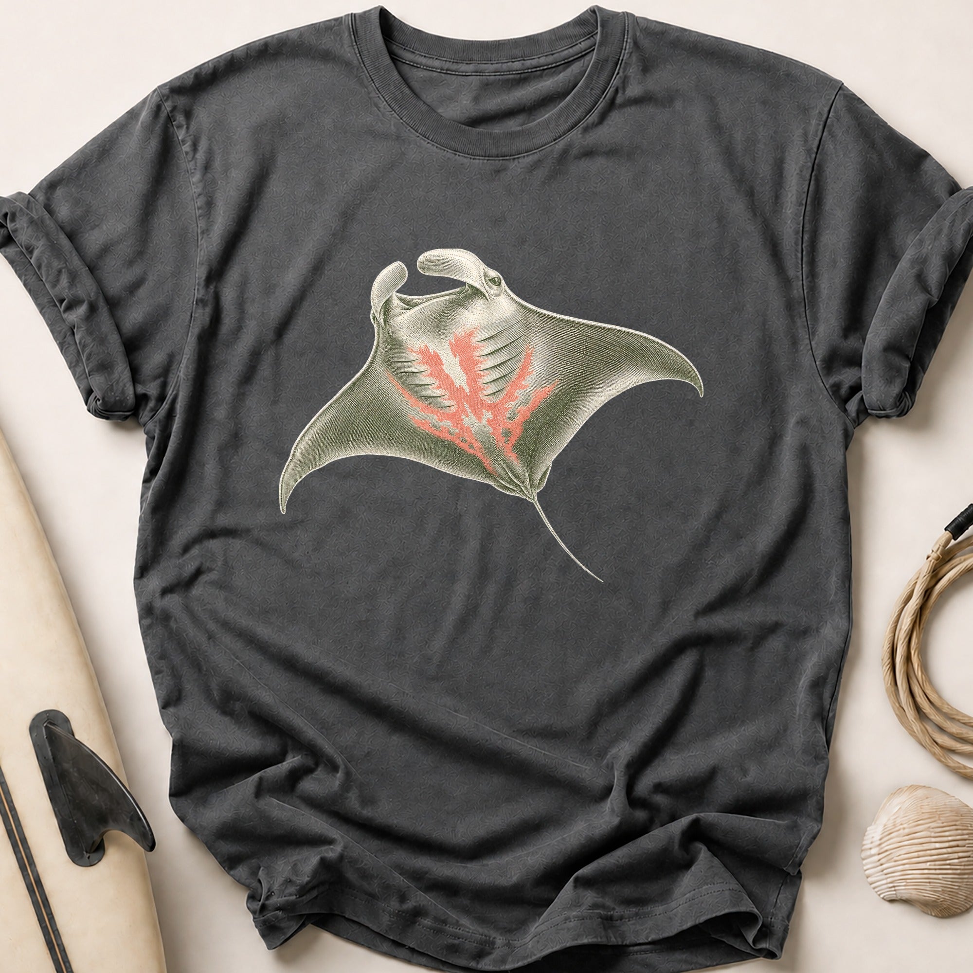 Manta Gliding Tee - Charcoal