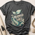 Mermaid Vibes 76 Tee - Charcoal
