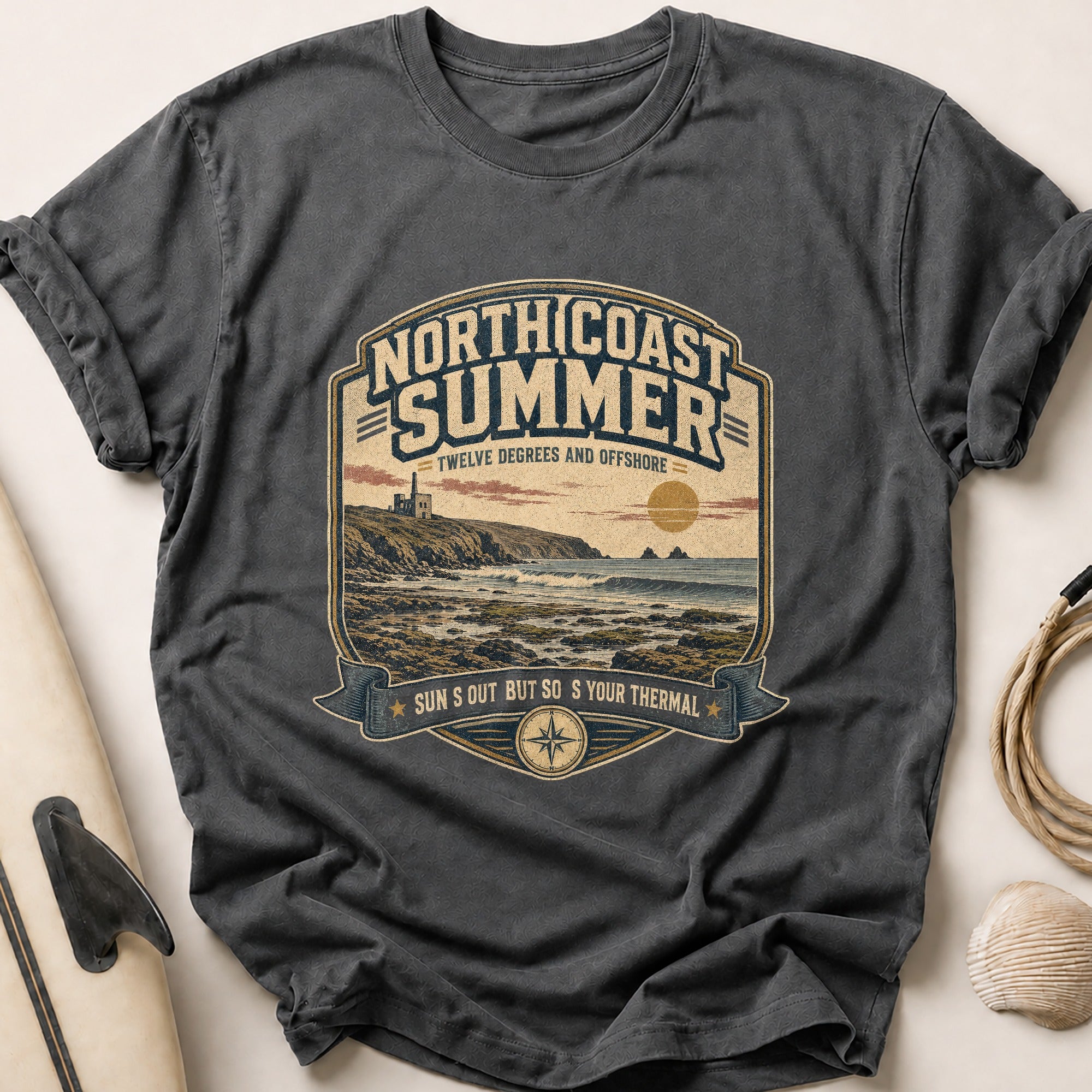Northcoast Summer Tee - Charcoal