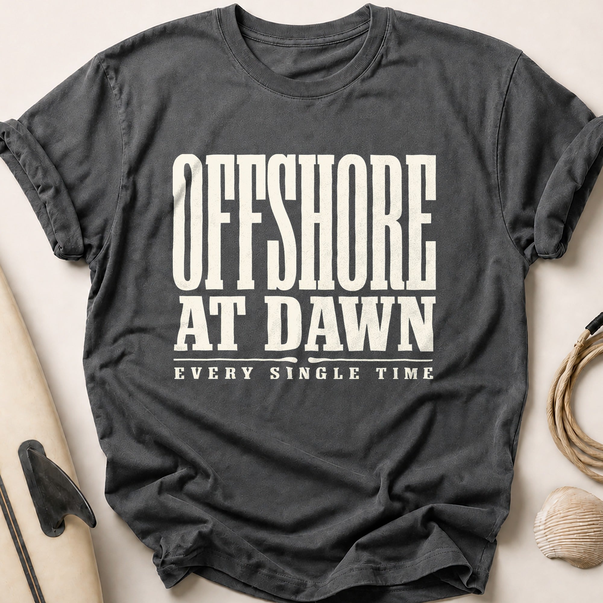 Offshore At Dawn Tee - Charcoal