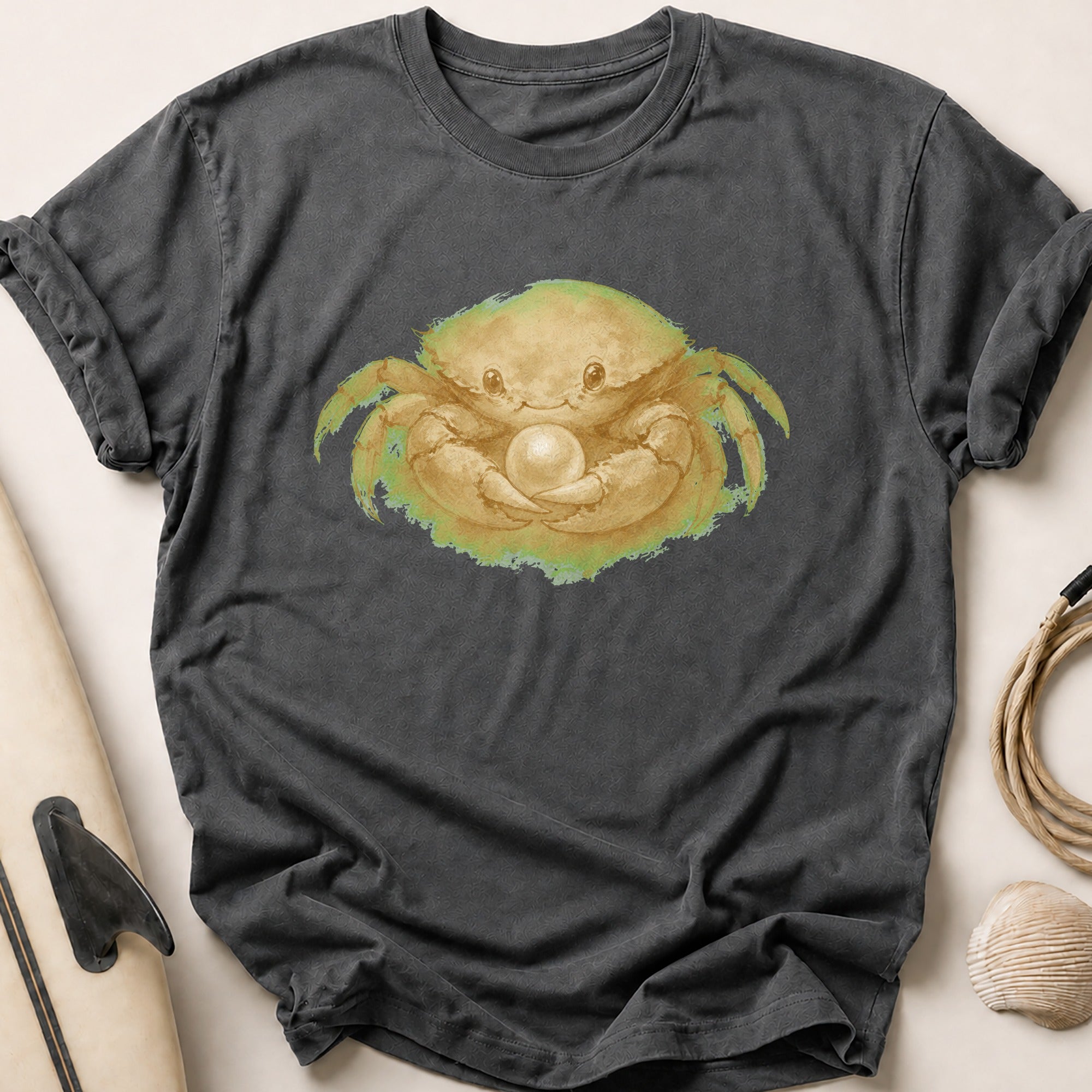 Pearl Keeper Tee - Charcoal