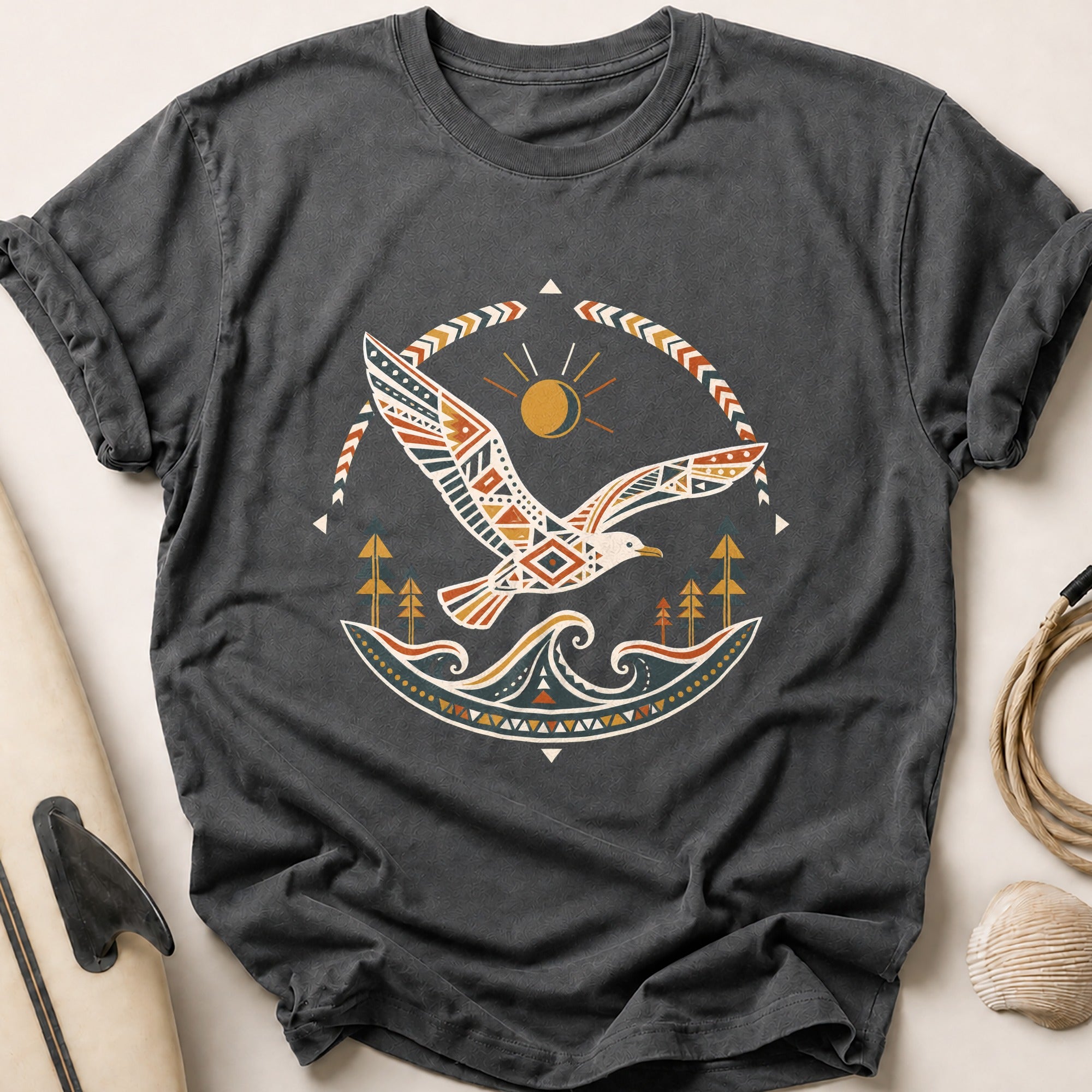 Spirit Gull Tee - Charcoal