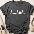 Surfing And Coffee 36 Tee - Charcoal