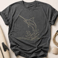 Swordfish Leap Tee - Charcoal
