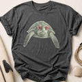 Turtle Rose Tee - Charcoal