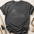 Headland Wave Tee - Charcoal
