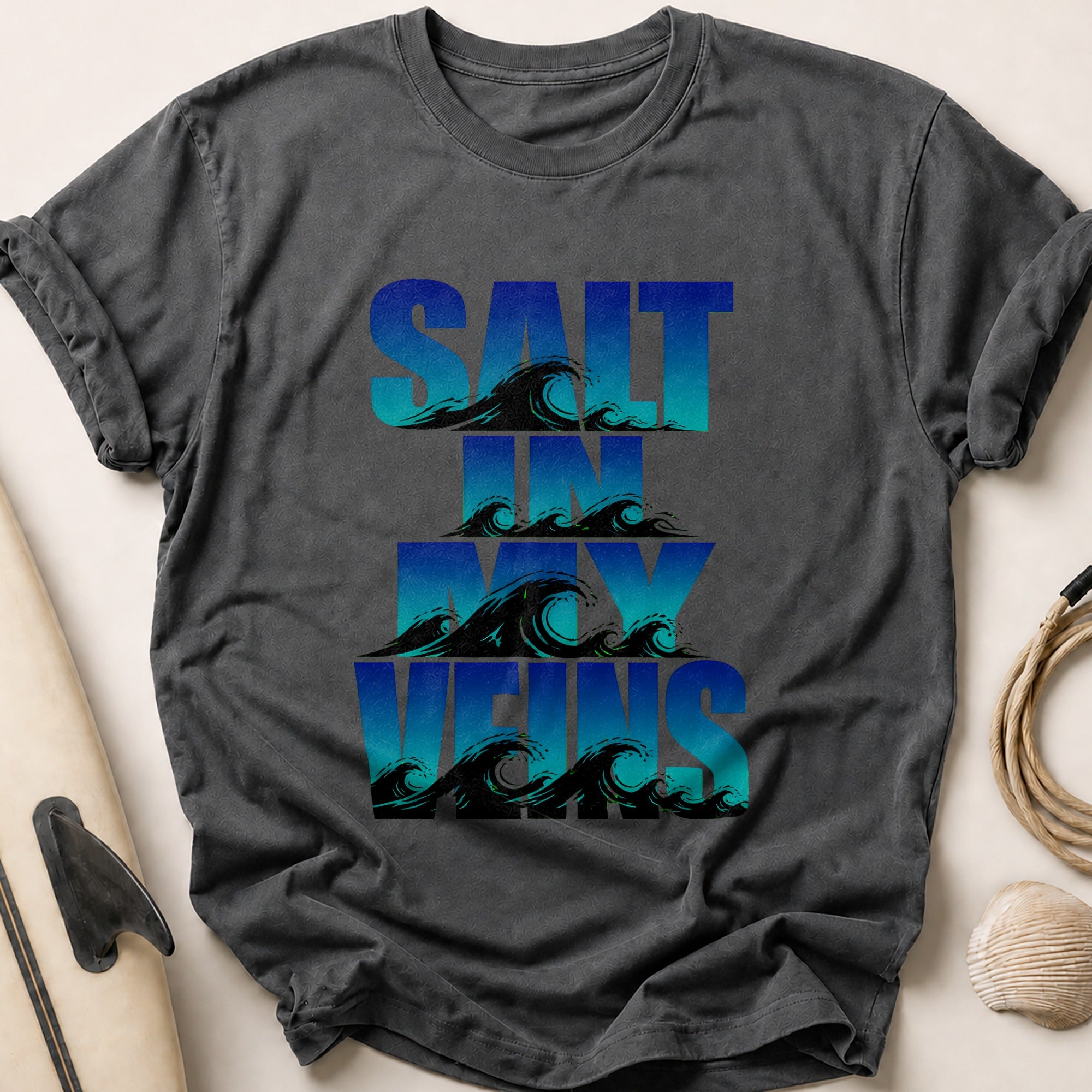 Salt of my Vitals Funny Tee - Charcoal