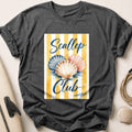 Scallop Club Scared Fresh Seafood Coastal Tee - Charcoal