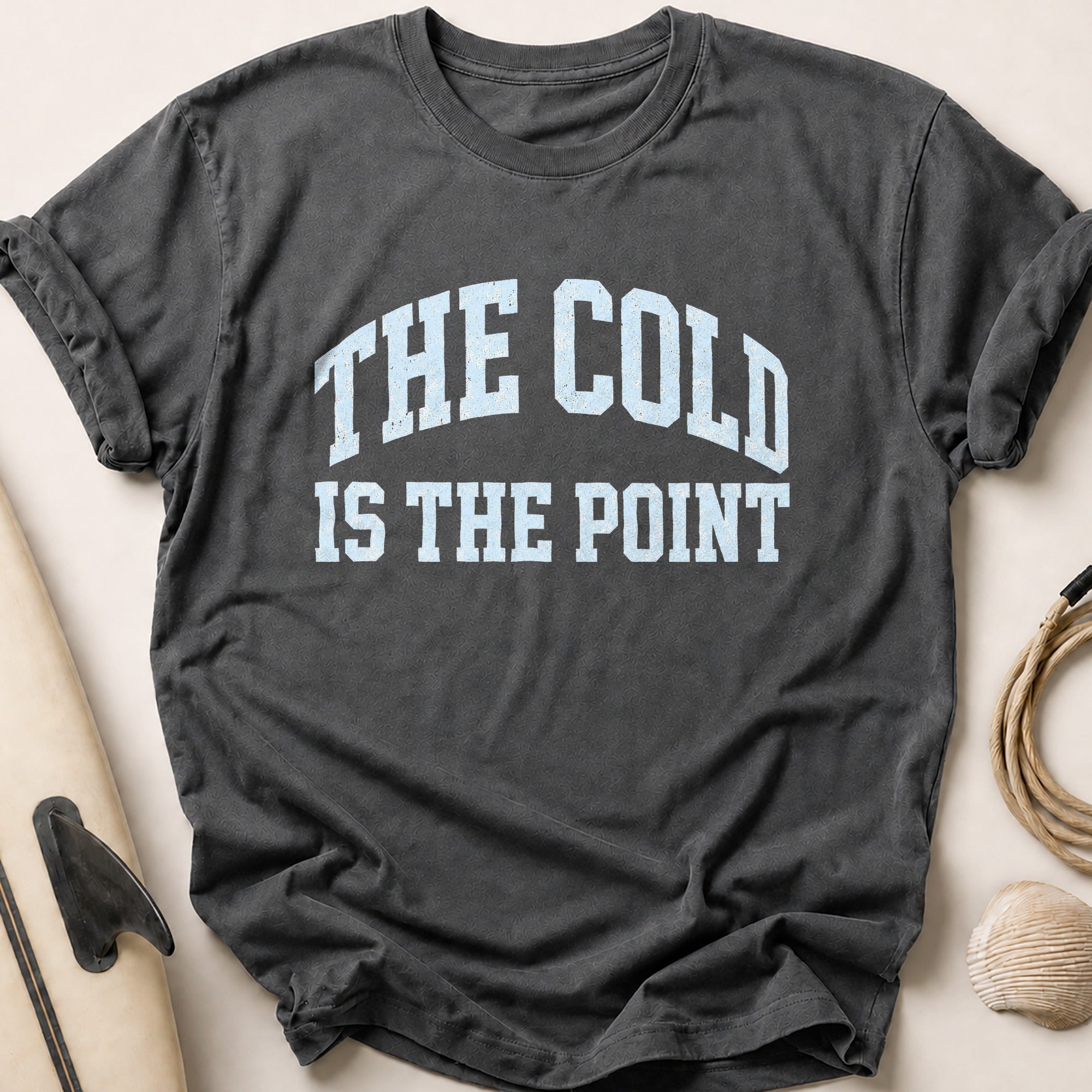 THE COLD IS THE POINT II Tee - Charcoal
