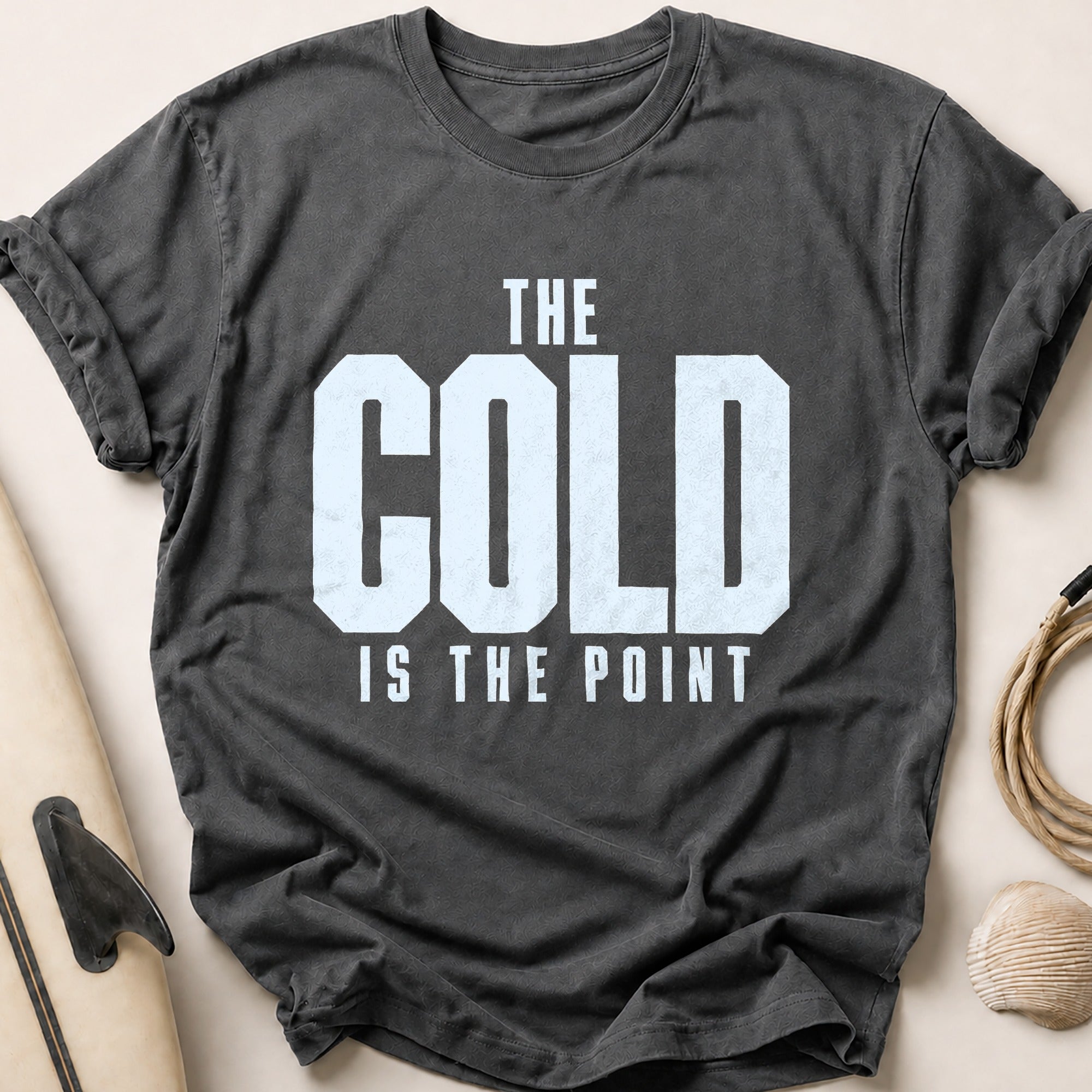 THE COLD IS THE POINT III Tee - Charcoal