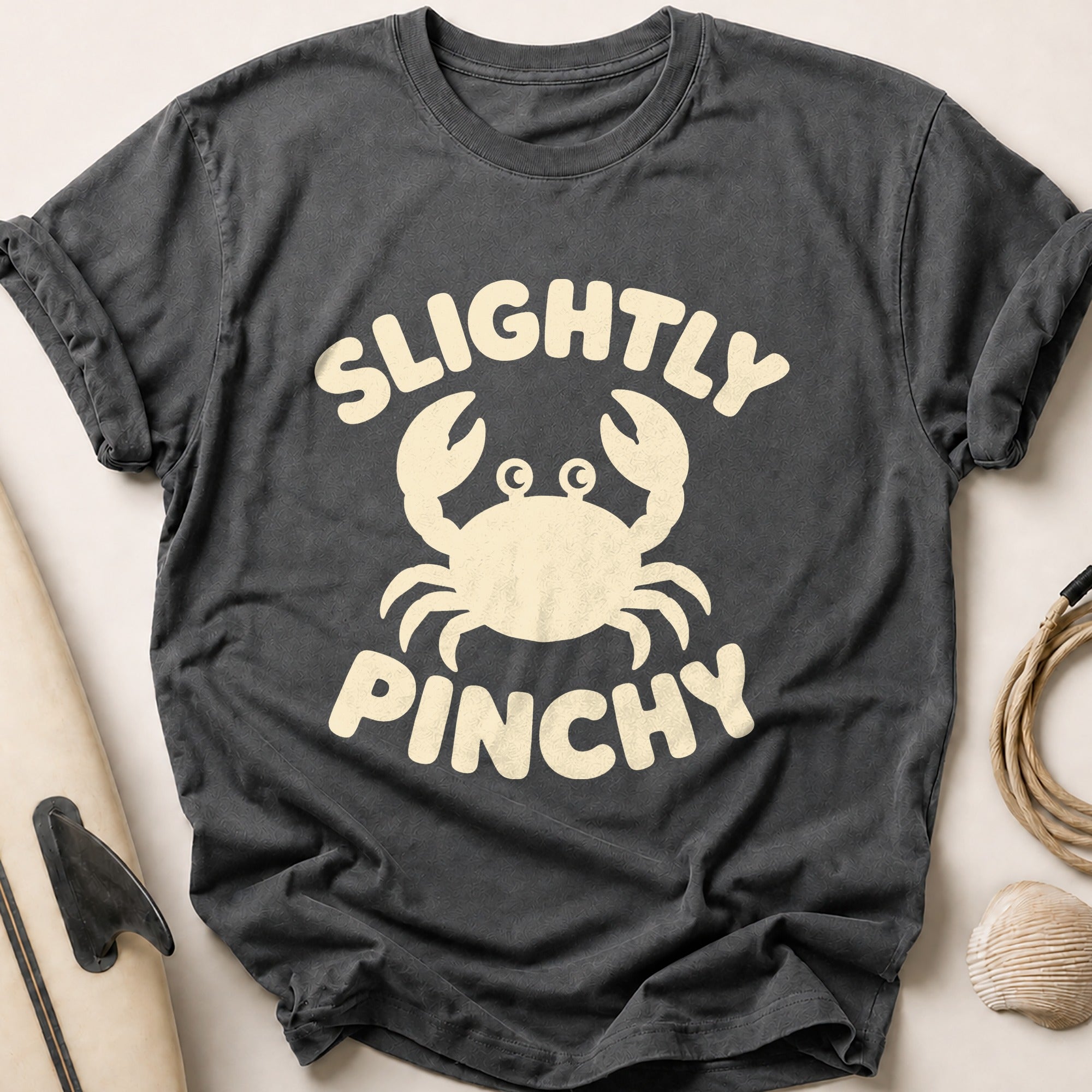 SLIGHTLY PINCHY Tee - Charcoal