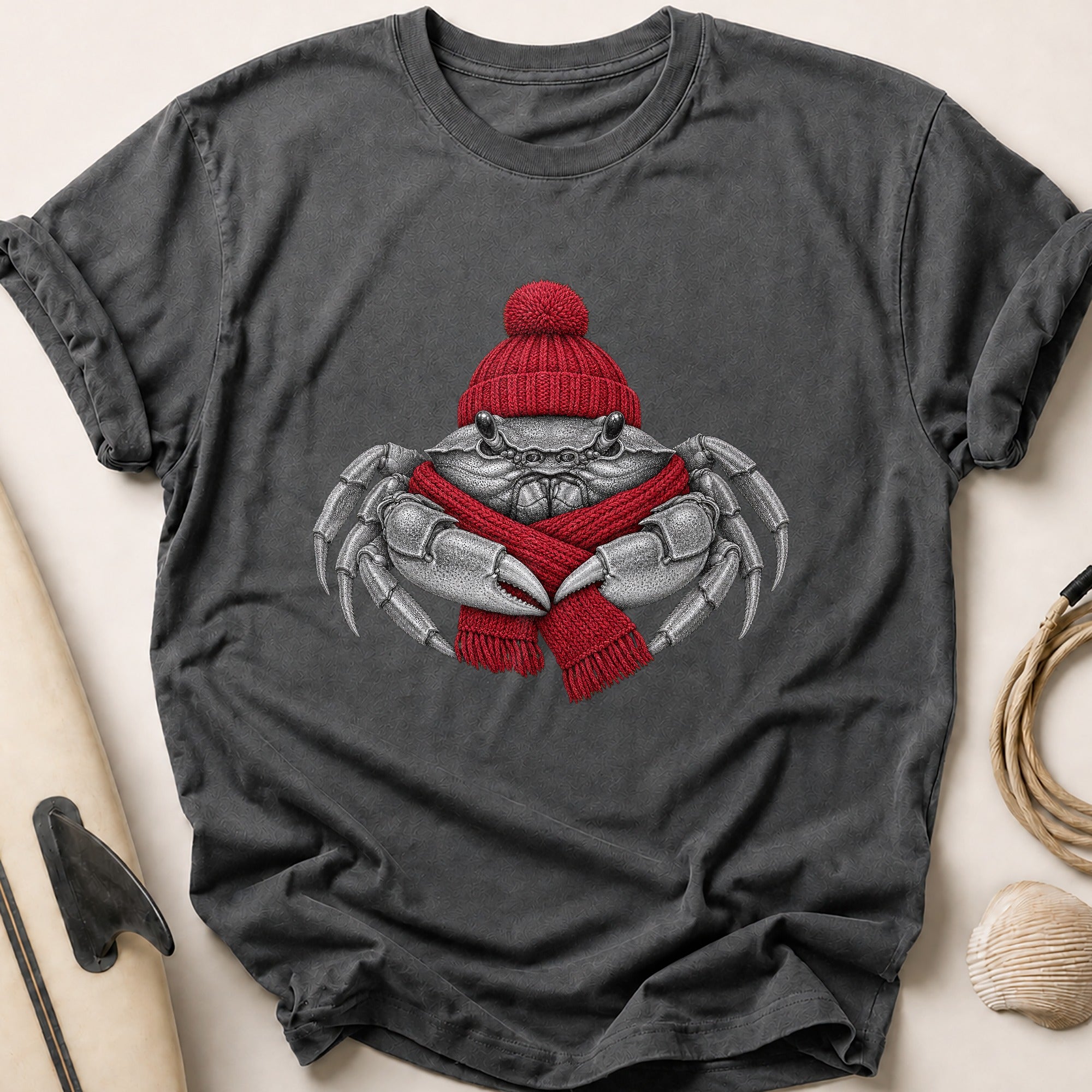 Cold Snap Crab Tee - Charcoal