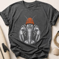 Bobble Hat Lobster Tee - Charcoal