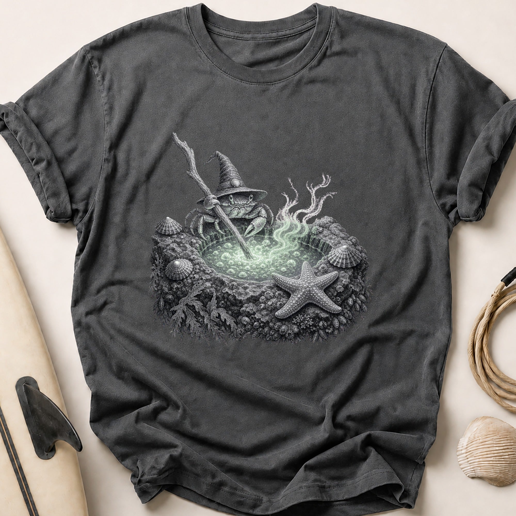 Rockpool Cauldron Tee - Charcoal