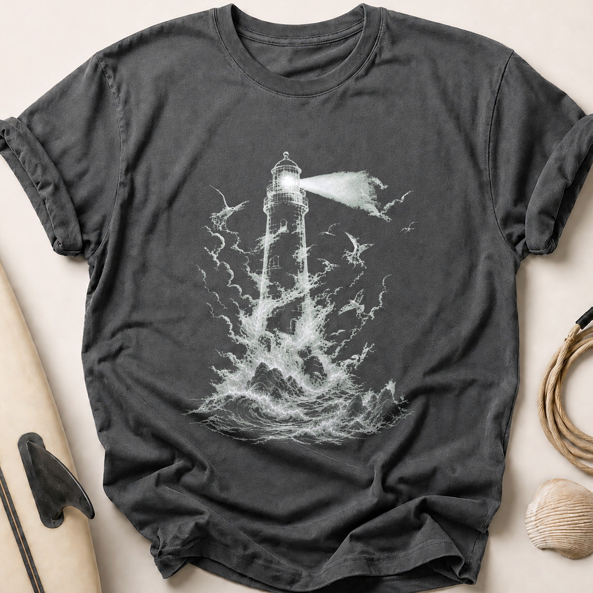 Weathering the Storm Tee - Charcoal
