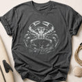 Single Line Crab Tee - Charcoal
