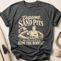 DIGGING SAND PITS Tee - Charcoal