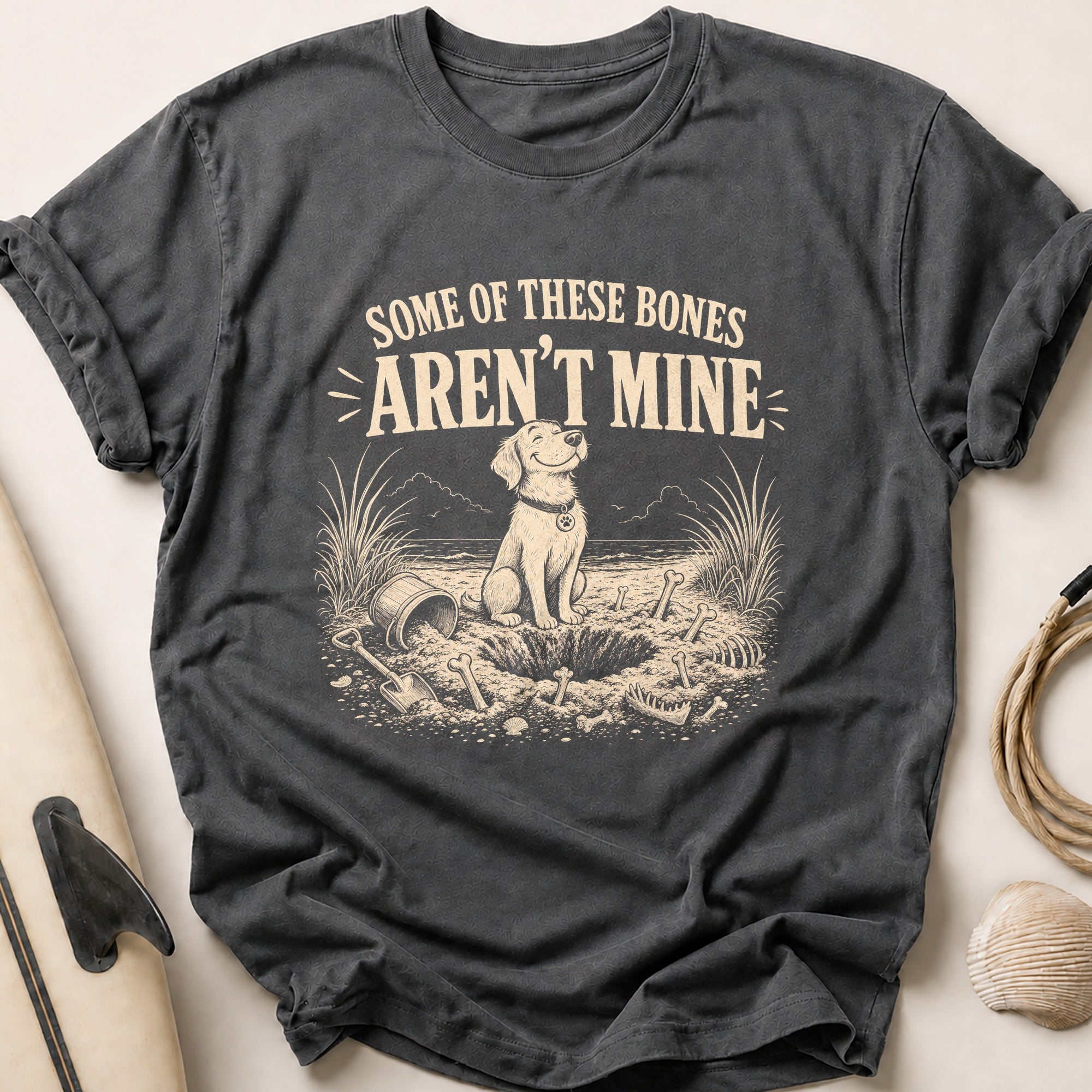 SOME OF THESE BONES Tee - Charcoal