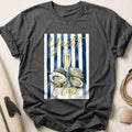 Yacht Club Champagne Oysters Members Tee - Charcoal
