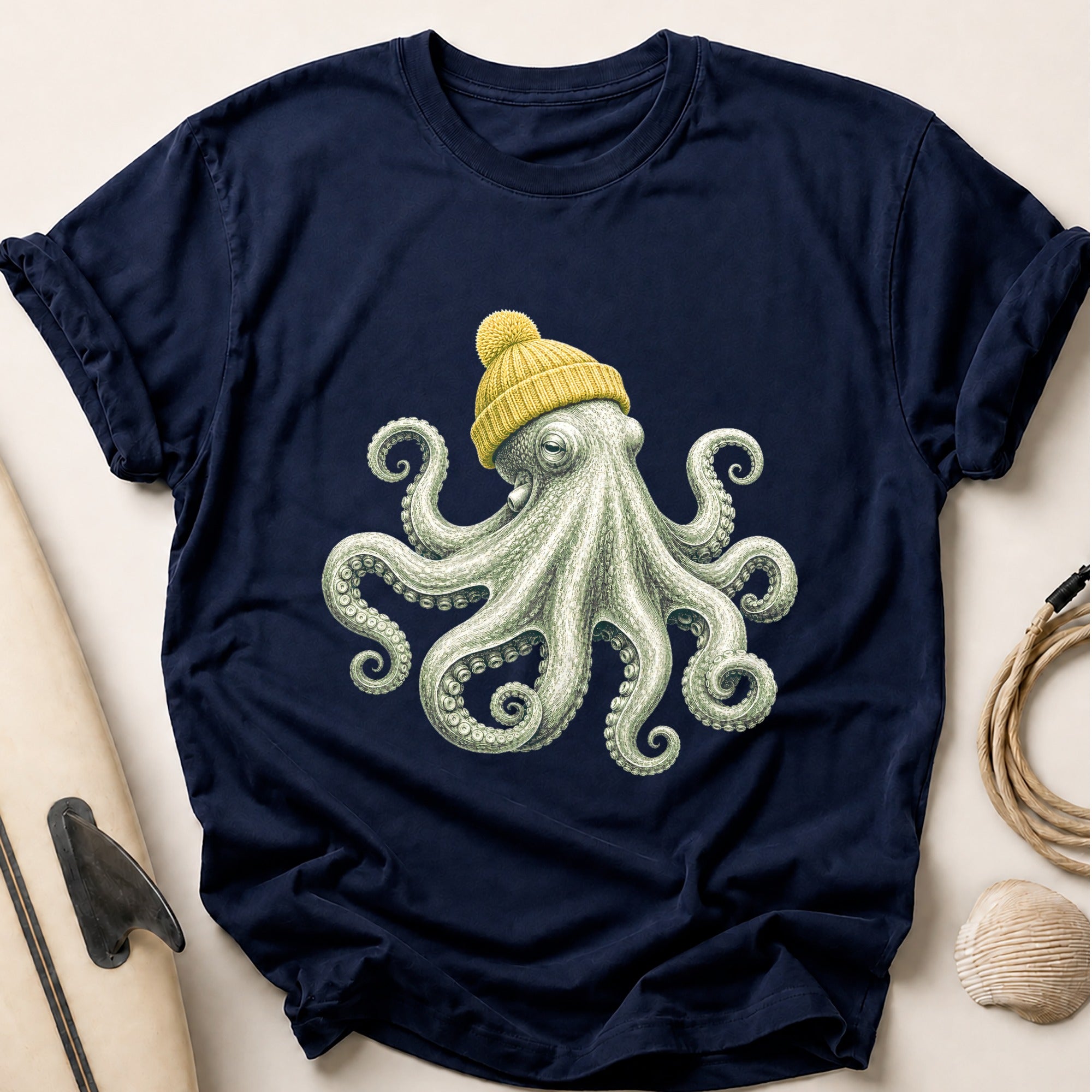 Common Octopus Tee - Navy