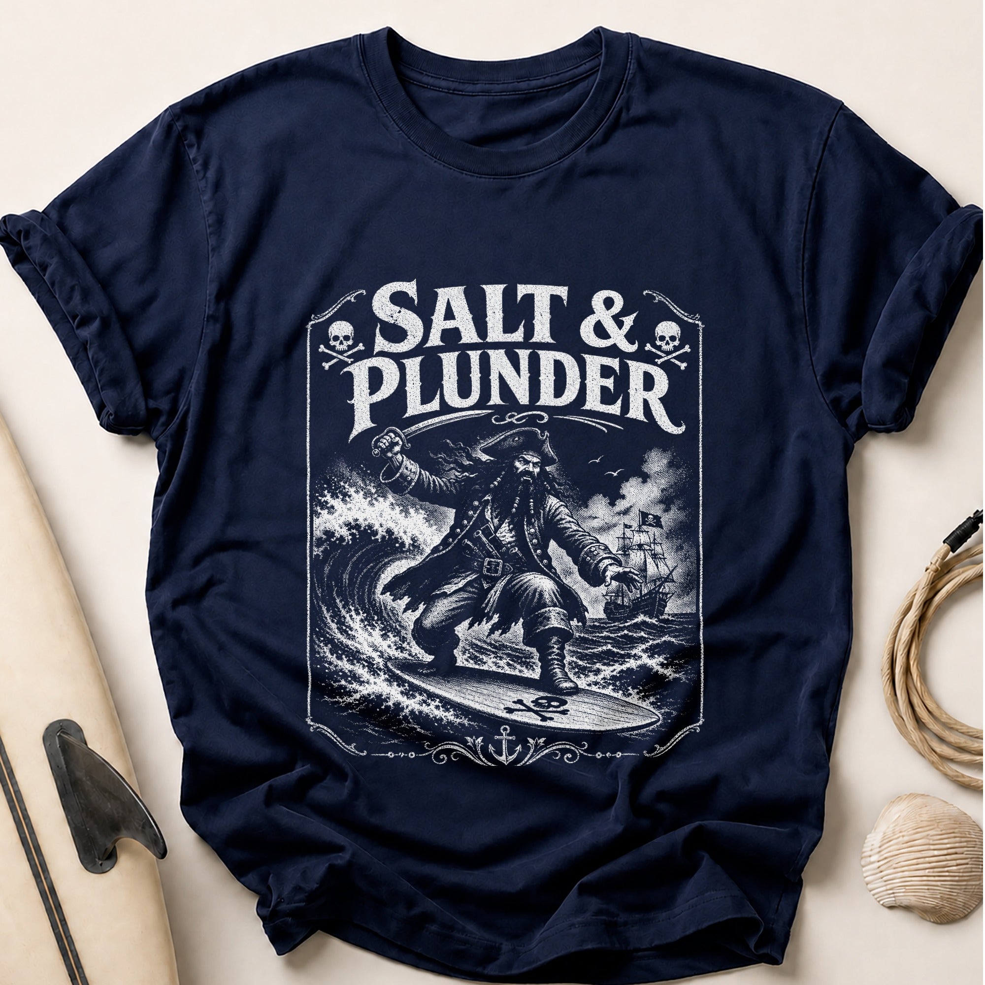 Salt & Plunder Tee - Navy
