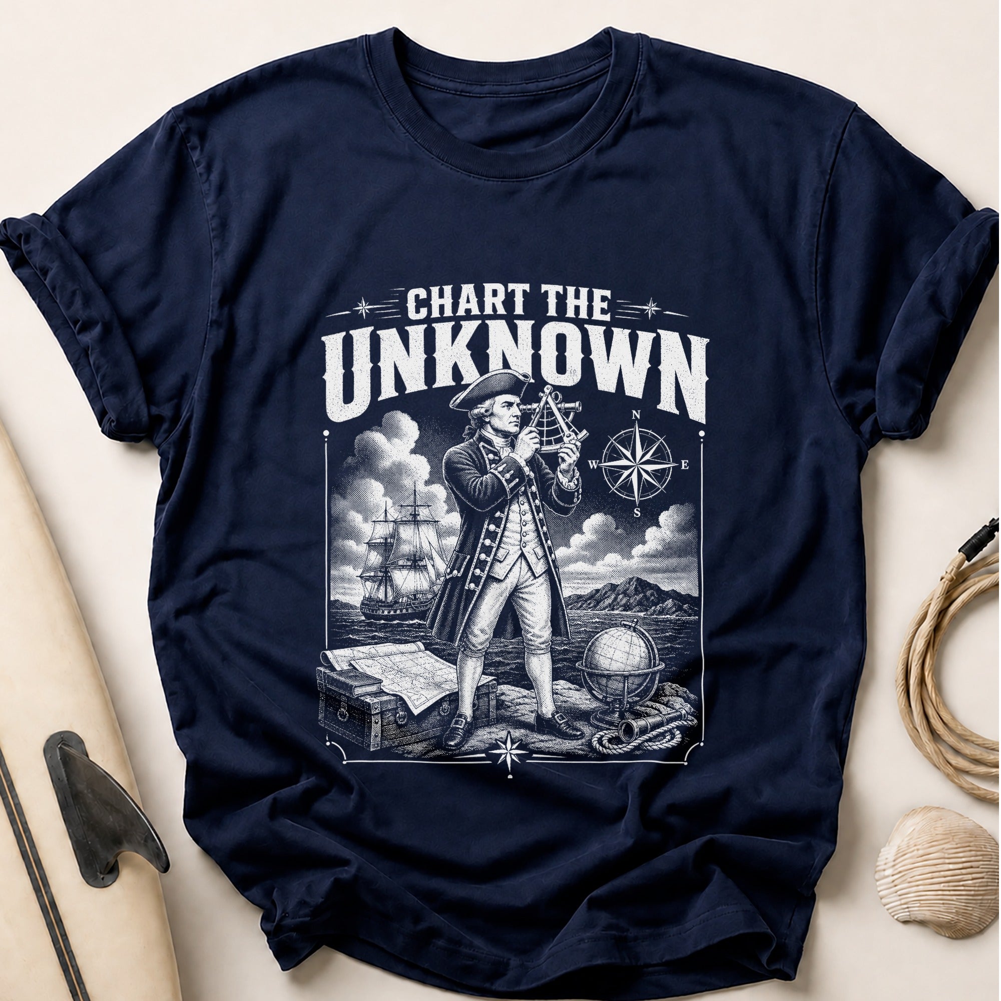 Chart the Unknown Tee - Navy