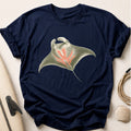 Manta Ray Gliding III Tee - Navy