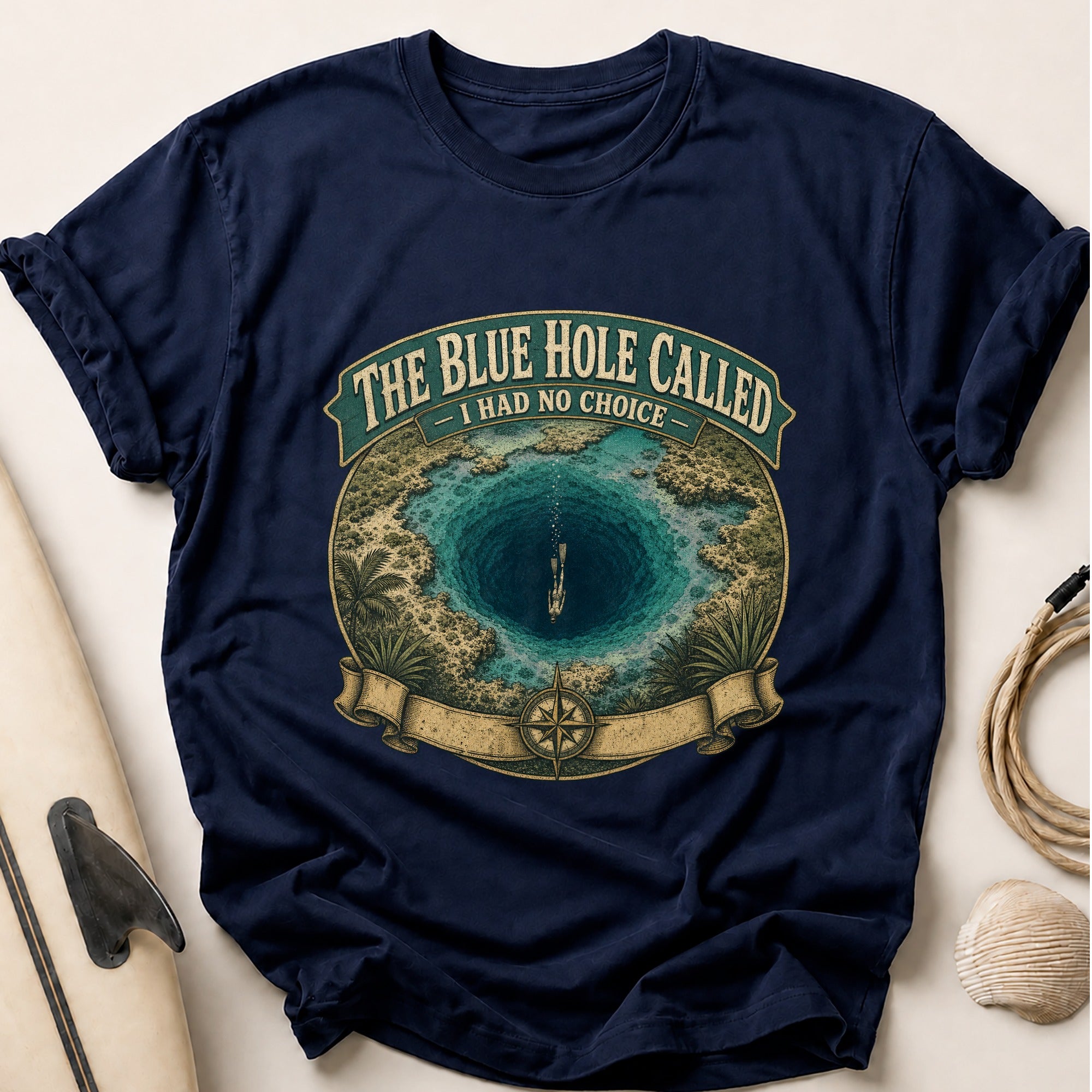 The Blue Hole Called Tee - Navy