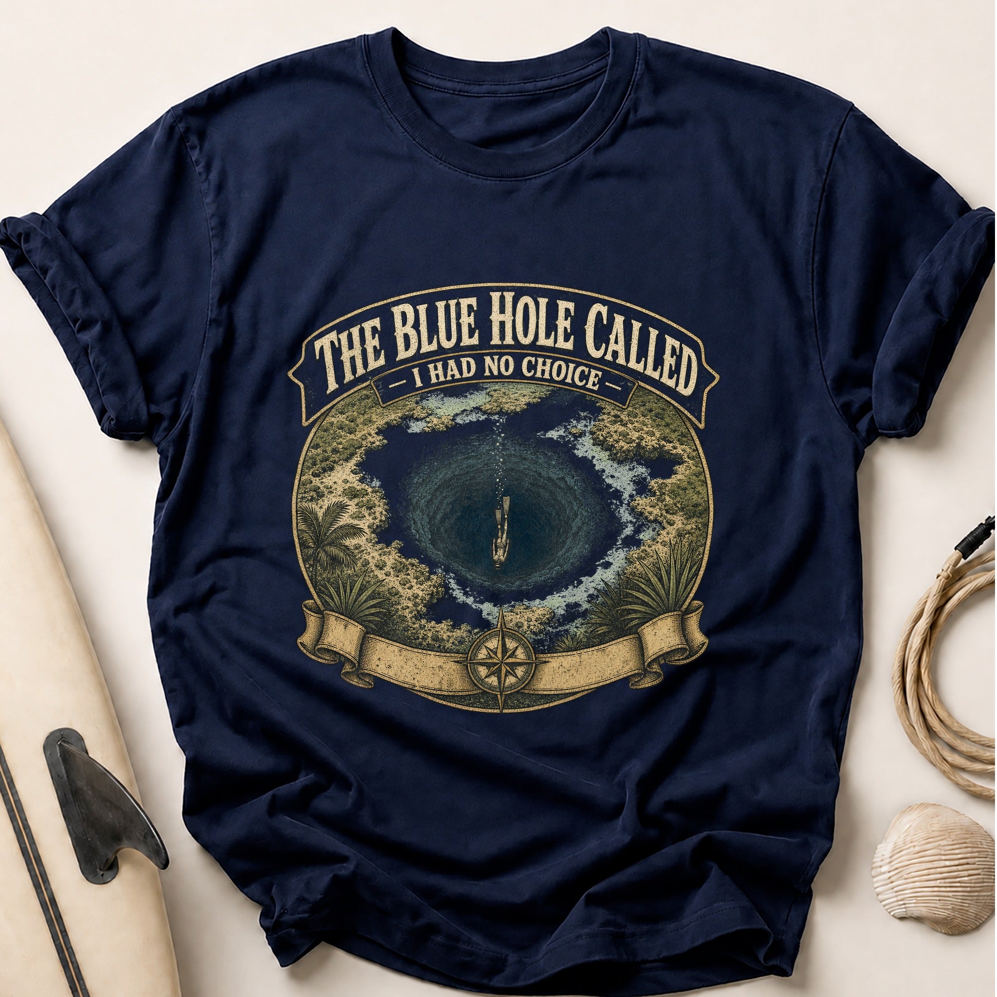 Blue Hole Called Tee - Navy