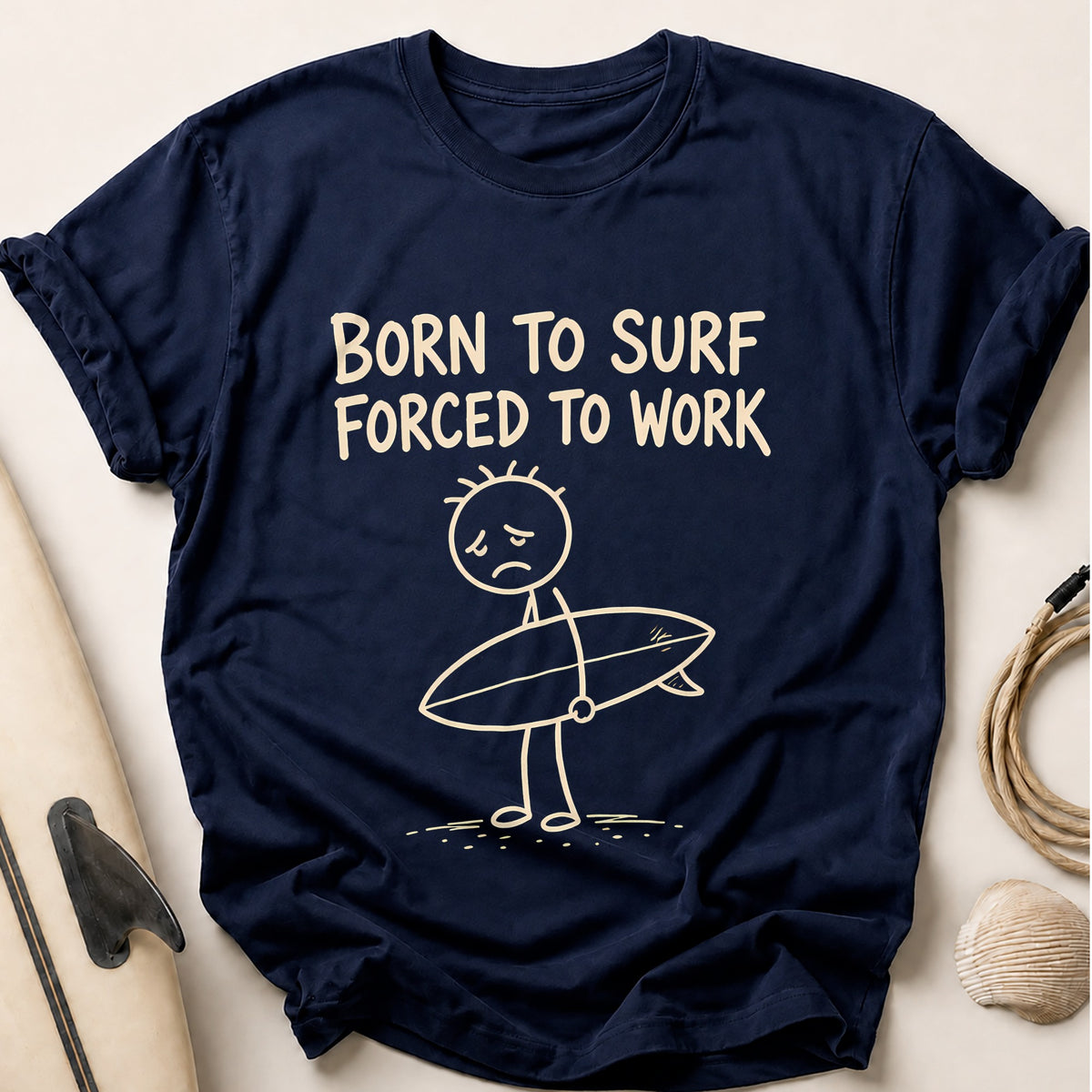 Born To Surf 94 Tee - Navy