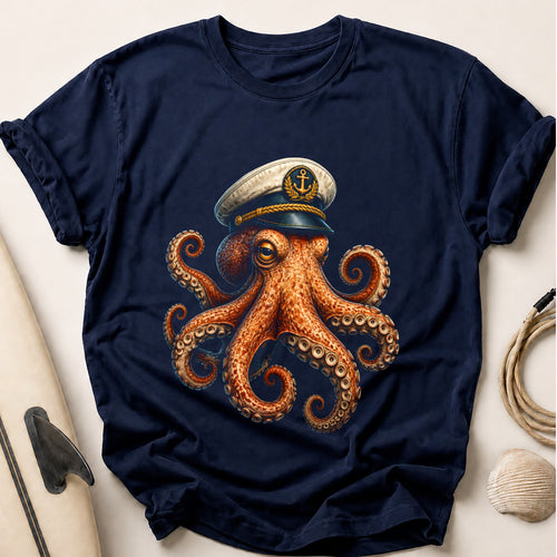 Captain Octopus 70 Tee - Navy