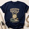 Checked The Swell Tee - Navy