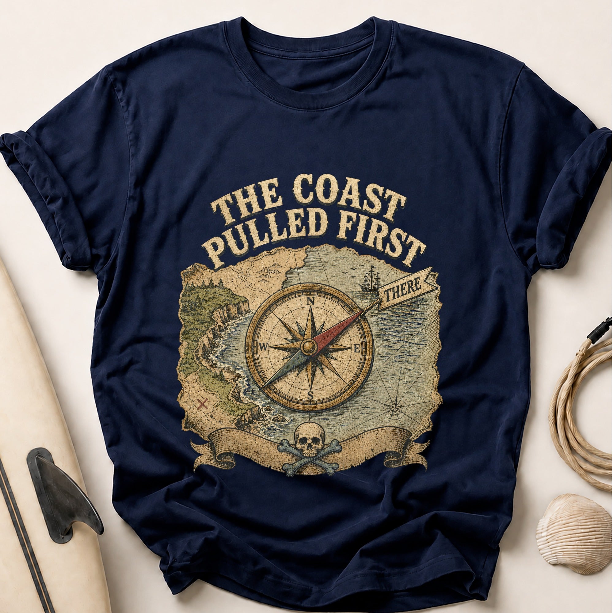 Coast Pulled First Tee - Navy