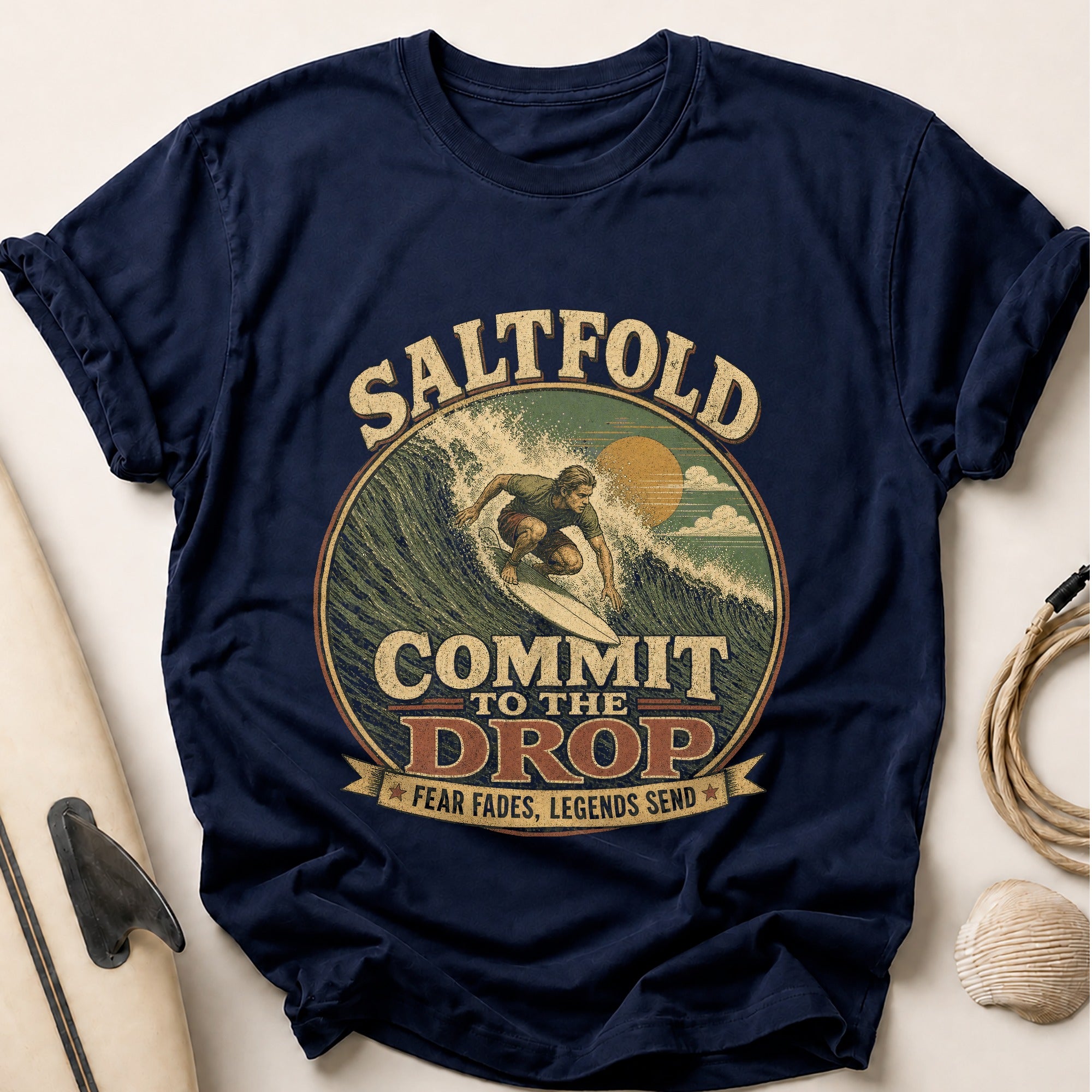 Commit To The Drop Tee - Navy
