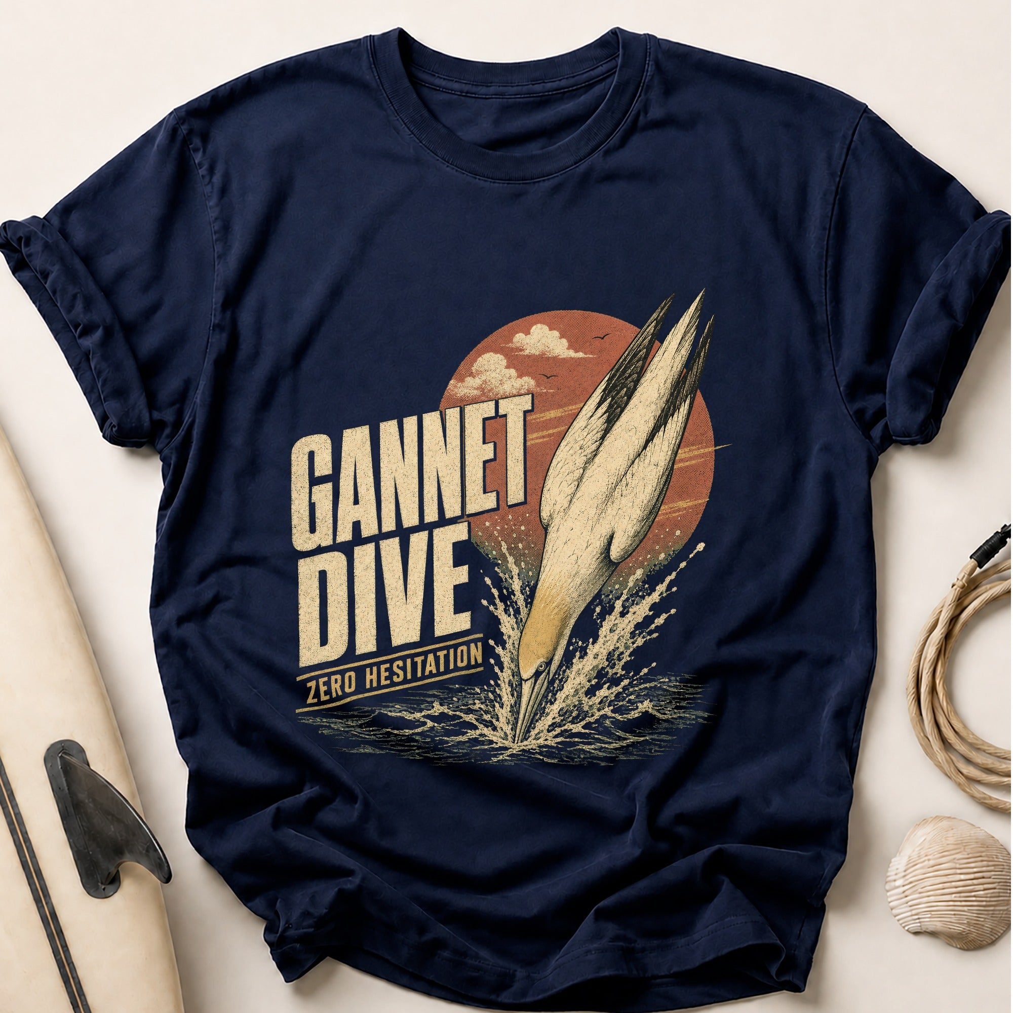Gannet Dive Tee - Navy