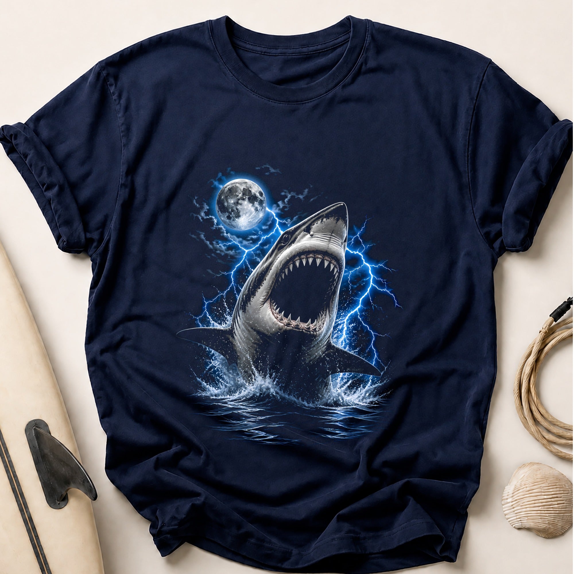 Great White Storm Blue Tee - Navy