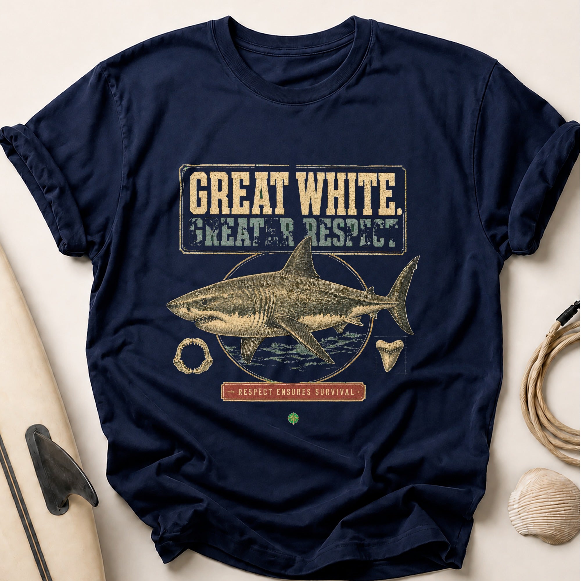 Greater Respect Tee - Navy